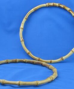 Artigianali ed esclusivi manici in bamboo rotondi diametro 20 cm. ideali per borse e creazioni.