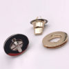 Chiusura L01 3,5 cm per borse disponibile in due differenti versioni: oro e argento.