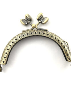 Clik Clak farfalla 8,5 cm disponibile nelle versioni bronzo e argento. Ideale per chiusure borse, borselli, pochette e portamonete