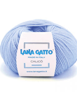Lana Gatto Calicò 50% Lana Merino e 50% Fibra Acrilica che fa parte della collezione Classici.