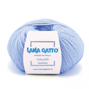 Lana Gatto Calicò 50% Lana Merino e 50% Fibra Acrilica che fa parte della collezione Classici.