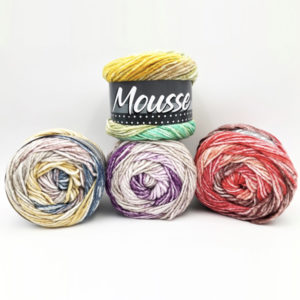 La Lana Mousse è una lana morbidissima e leggera ricercata nelle sue nuance innovative, certificata oeko-tex® e disponibile in 6 colorazioni.