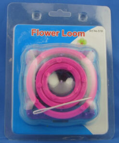 Set Flower Loom per realizzare fiori con vari filati colorati.